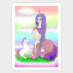Centaur and unicorns Sticker